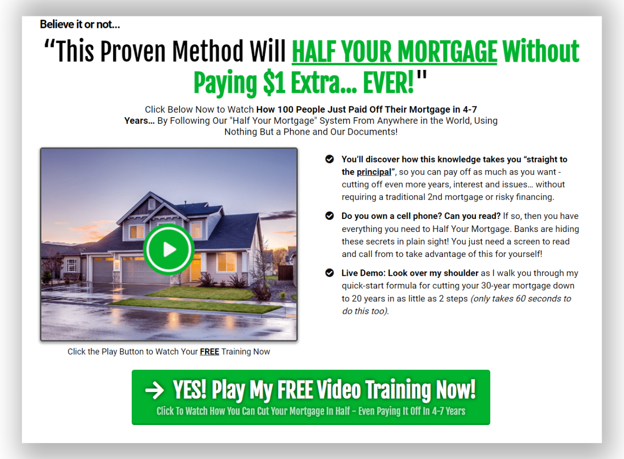 Half Your Mortgage Workshop Registration
