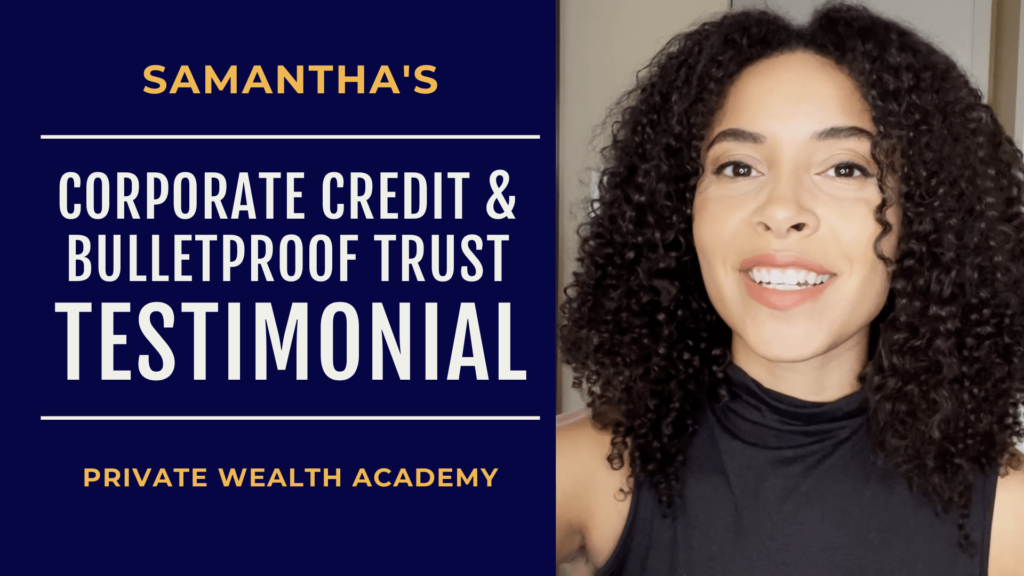 Samanthas corporate credit proof testimonial