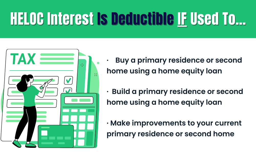 is heloc interest tax deductible