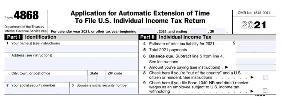 tax extension